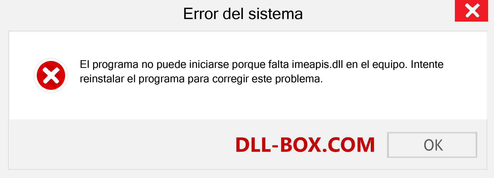 ¿Falta el archivo imeapis.dll ?. Descargar para Windows 7, 8, 10 - Corregir imeapis dll Missing Error en Windows, fotos, imágenes